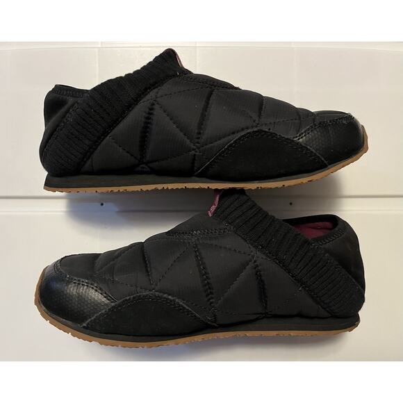 Teva Ember Moc Women’s 7 Black Quilted Comfort Casual Slip-On Shoes 1018225 - Picture 8 of 9